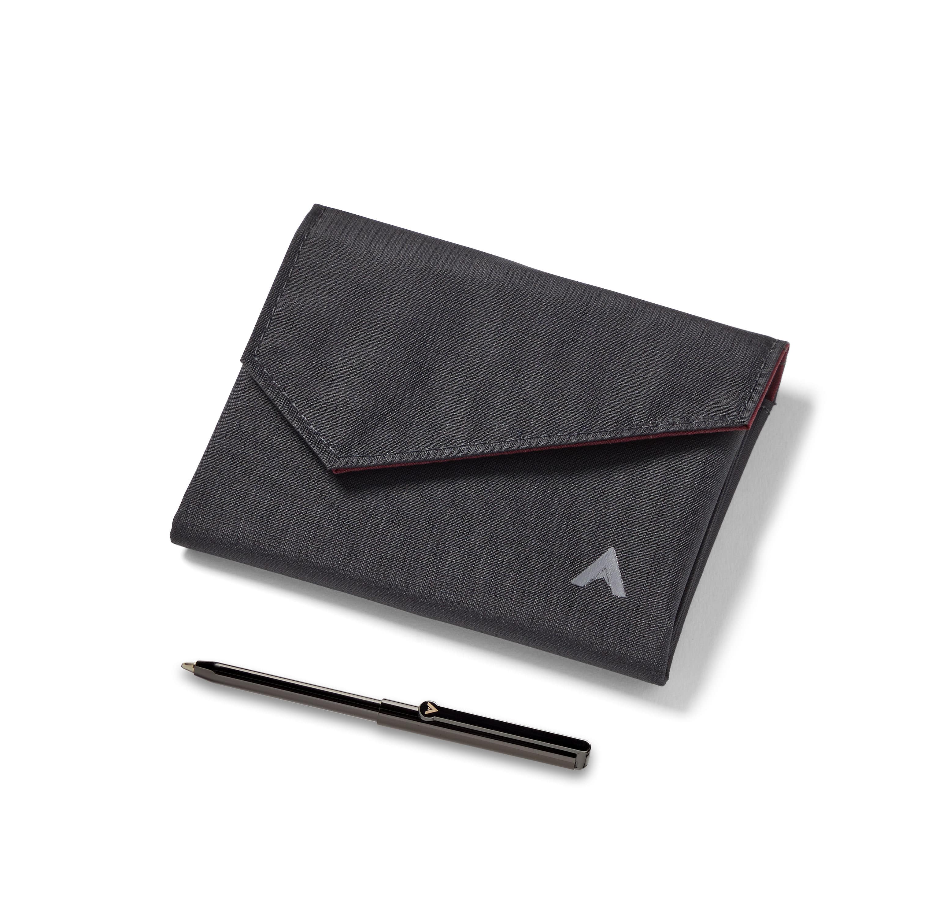 Allett Accordion Wallet with magnet - jet-black pen