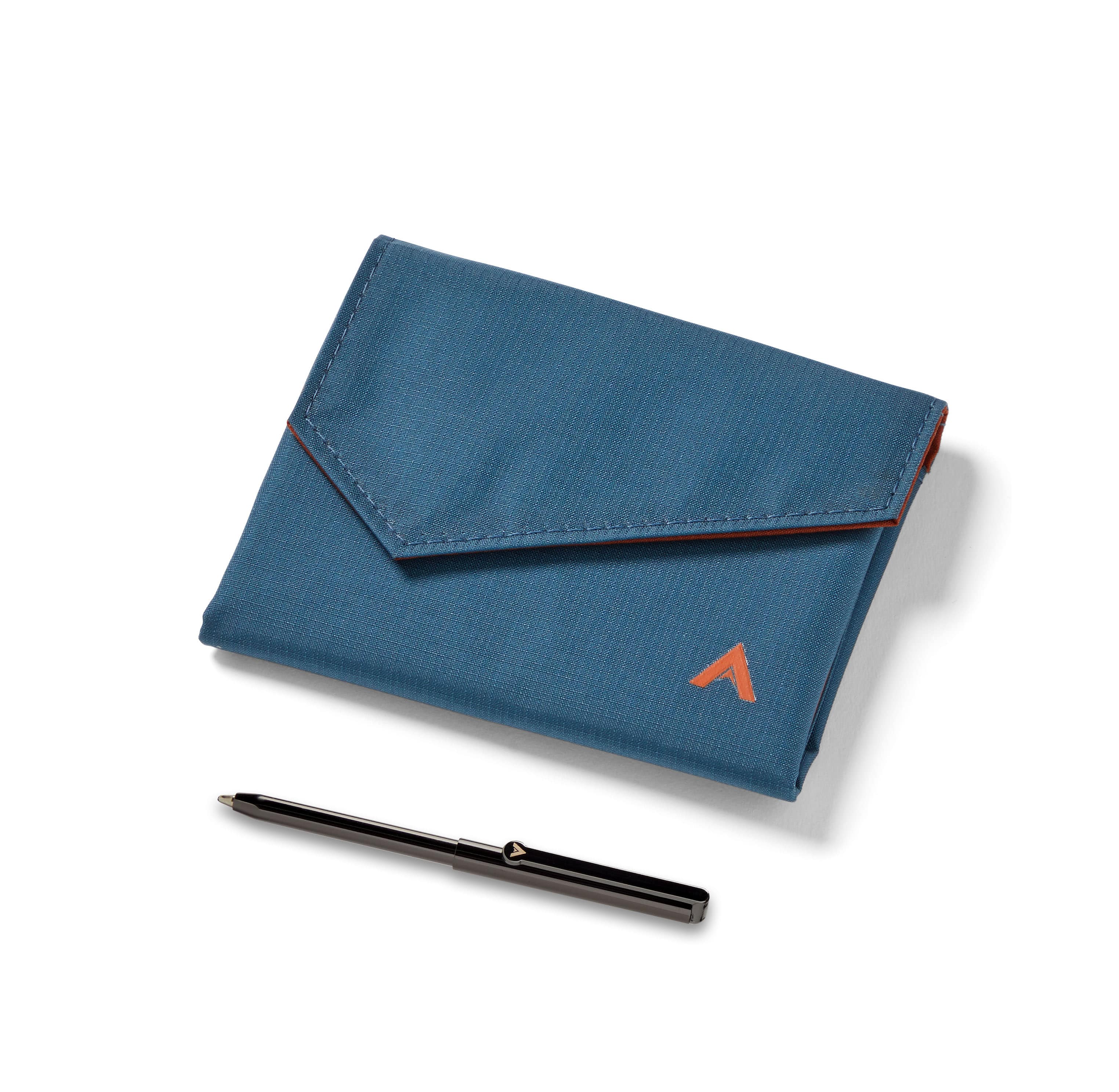 Allett Accordion Wallet with magnet - indigo-blue pen