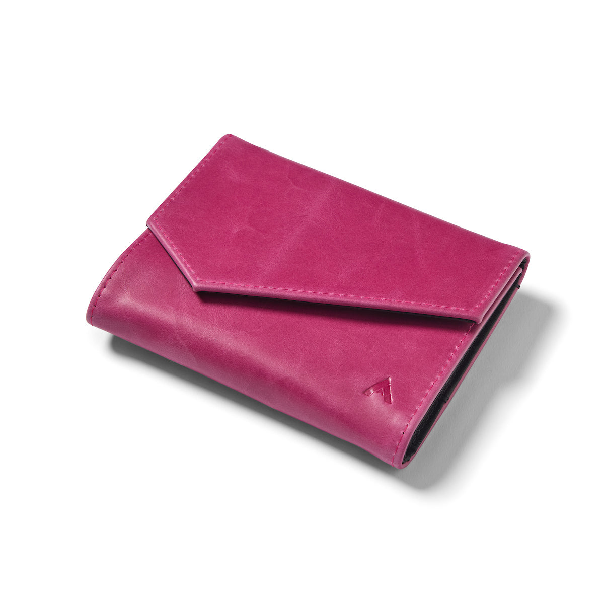 Leather Envelope Wallet with RFID Blocking liner by Allett - ruby