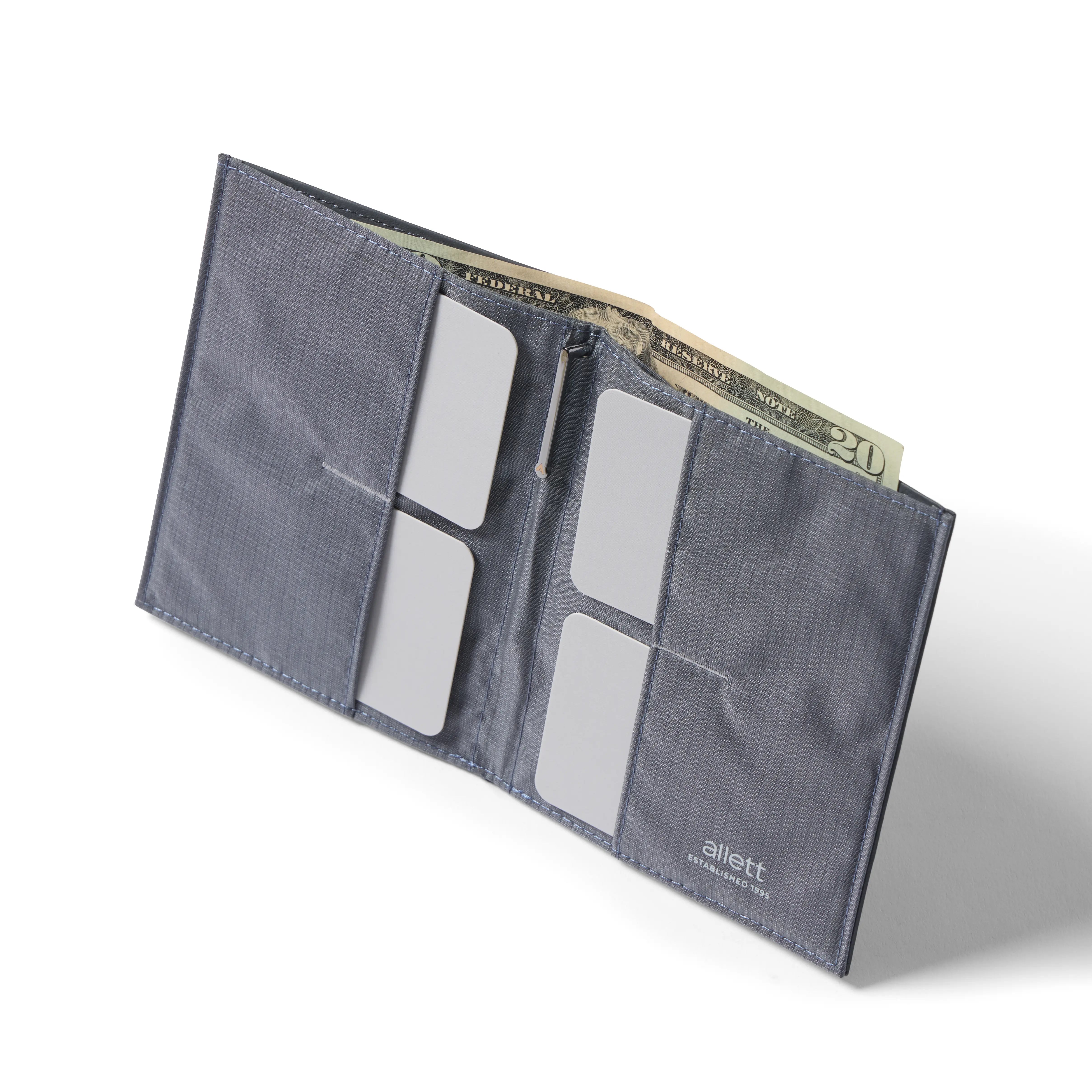 Allett Leather Original Wallet slate-grey