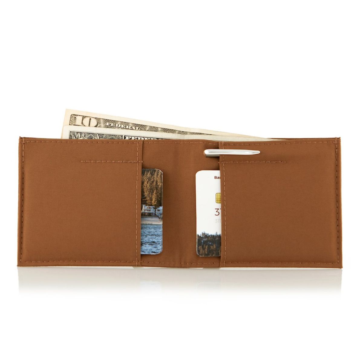 Allett Sport Wallet RFID Nylon Front Pocket Wallet brown brown-mule-collection