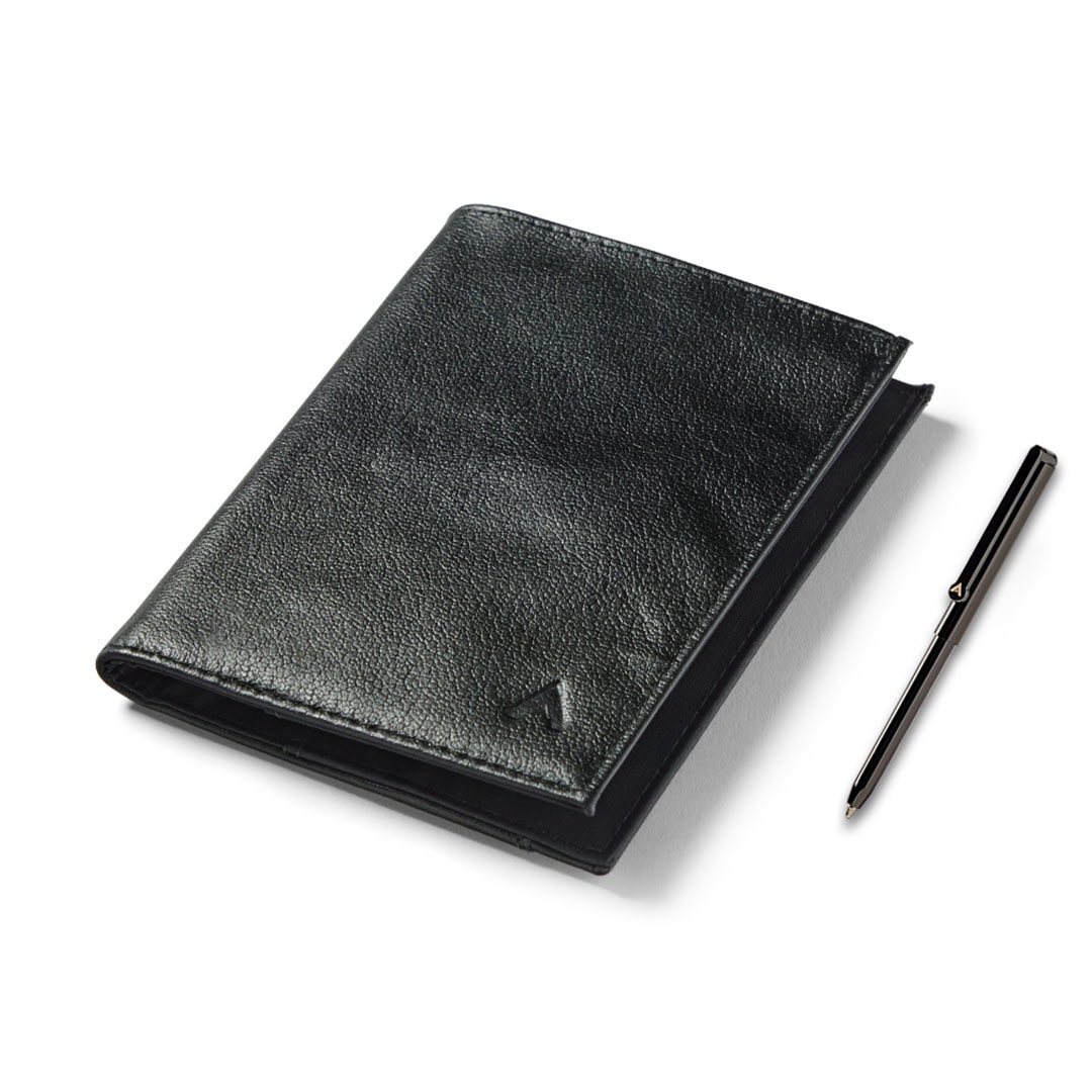 Allett Coin Wallet onyx-black with pen