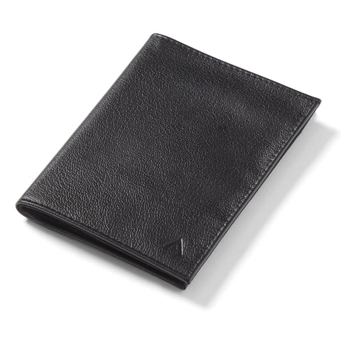 Grey Leather Money Pocket and Passport Holder